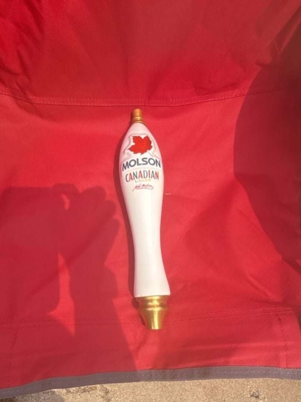 Molson Canadian Lager Ceramic Beer Tap Handle